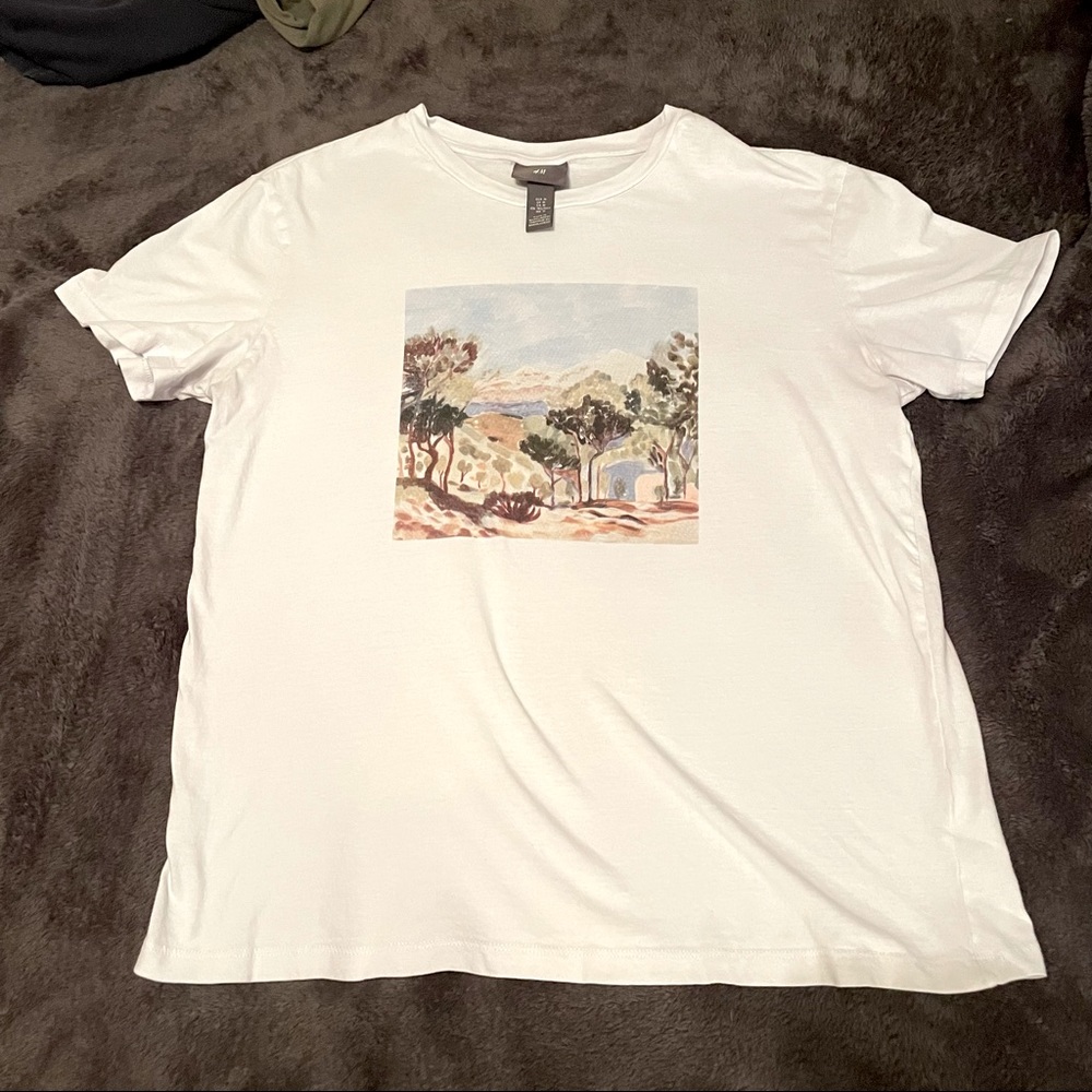 H&M medium pac sun multicolor graphic t-shirt